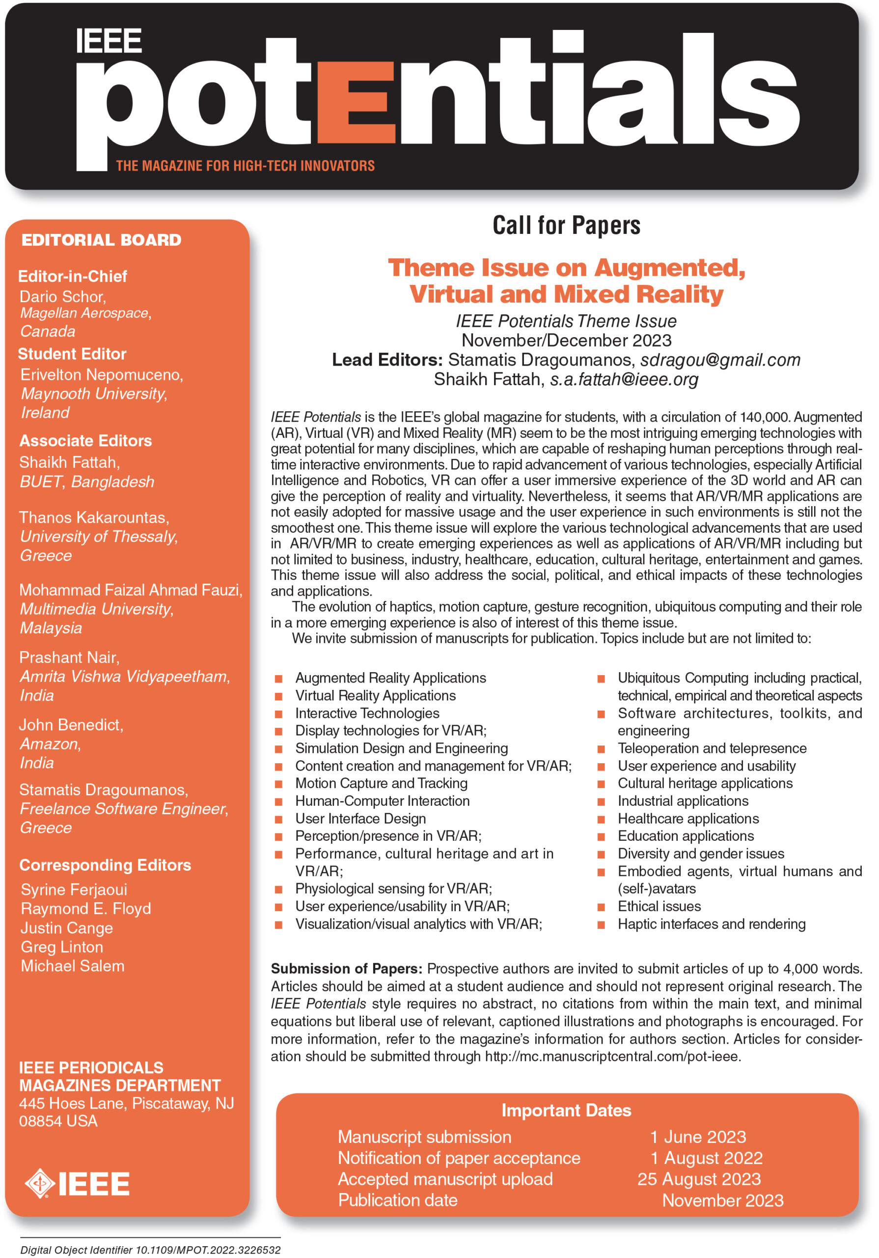 Call for Papers IEEE Students